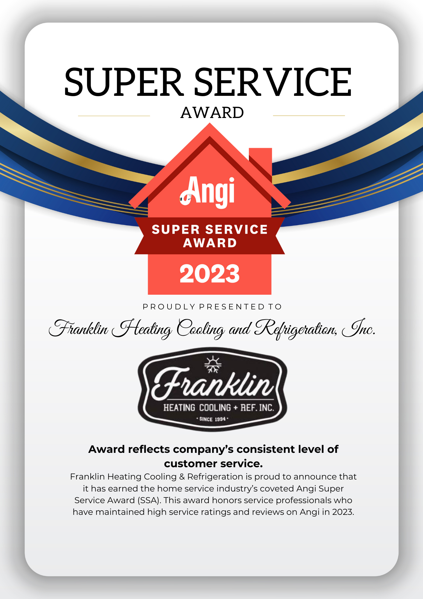 angi super service award ad