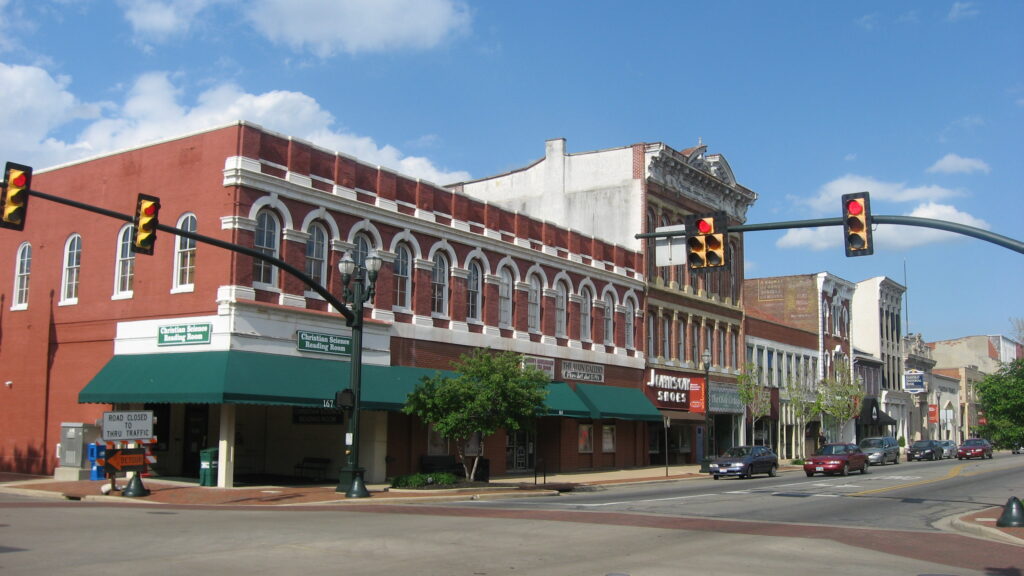 Historic Main Street in Lancaster, Fairfield County, Ohio